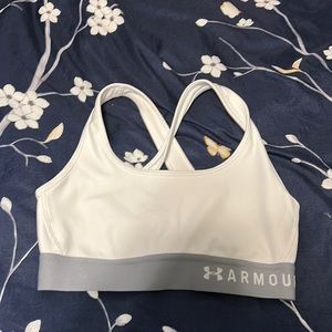 White under amour bra